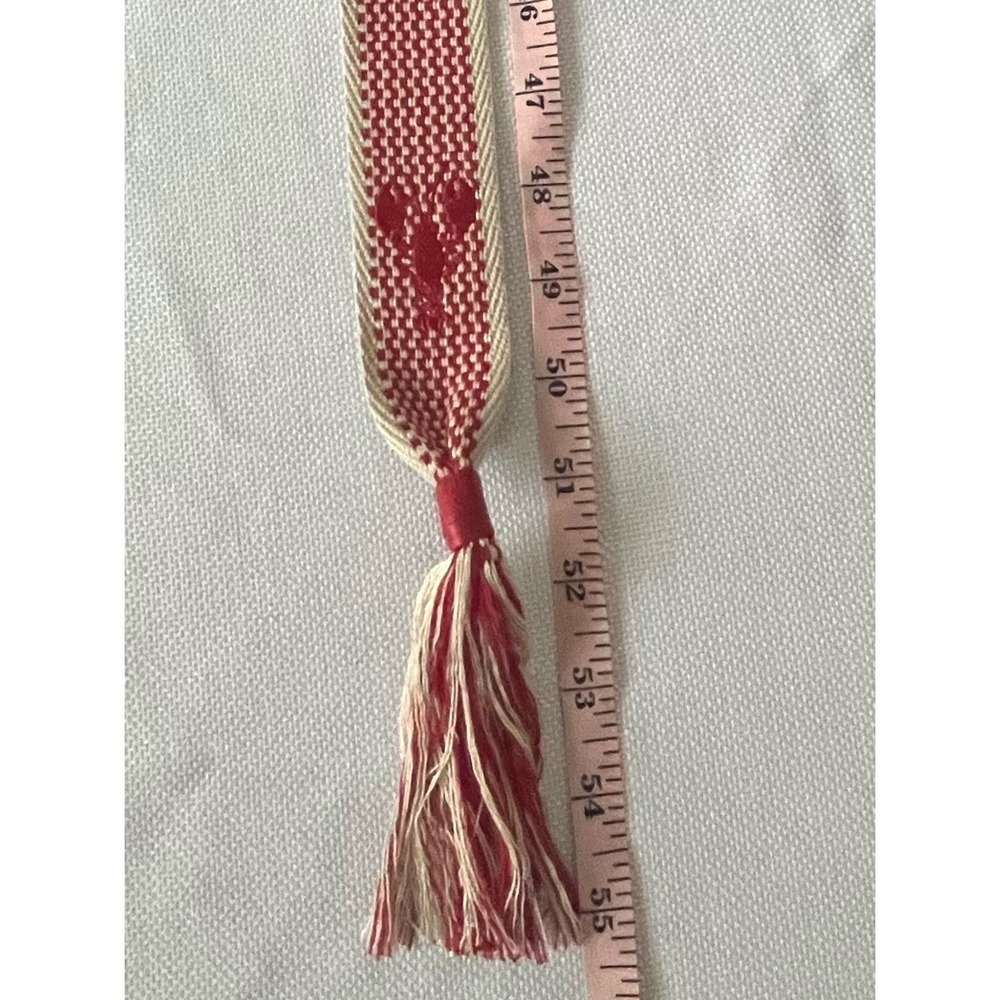 Universal Thread Woven Embroidered Lobster Tassel D Ring Belt Womens XL NWT - Picture 11 of 13